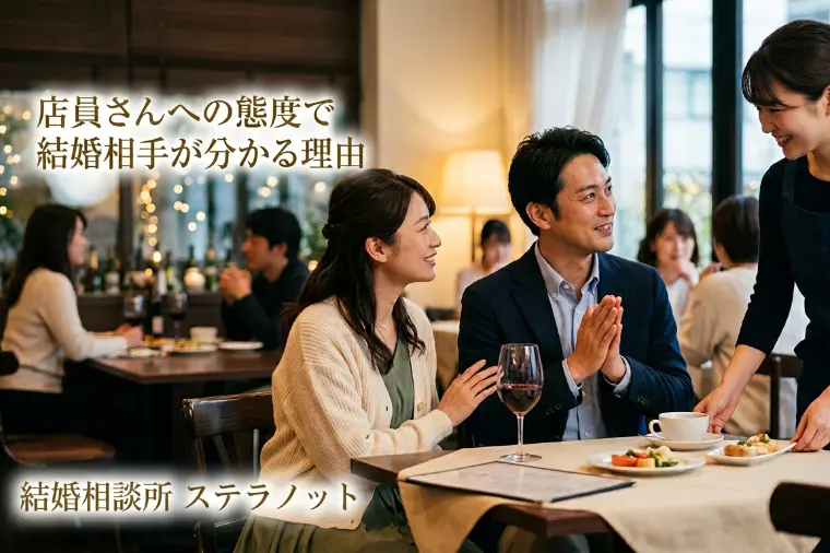 店員さんへの態度で結婚相手が分かる理由