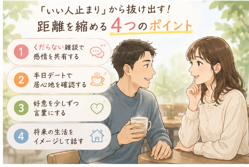 ゆう　マトリモーニオ「仮交際が進まない人へ。「いい人止まり」を抜け出す方法」- 3