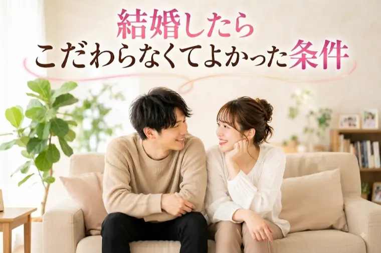 結婚したらこだわらなくてよかった条件7選