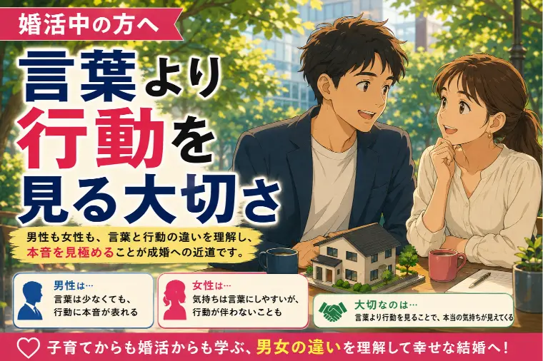 婚活中の方へ｜言葉より行動を見る大切さ