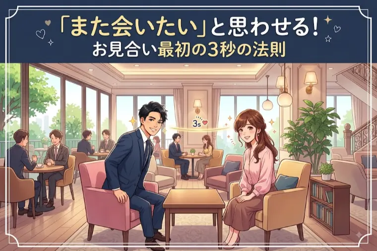 「また会いたい」と思わせる！お見合い最初の3秒の法則