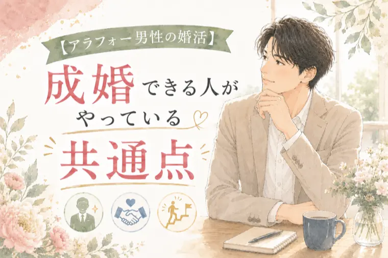 【アラフォー男性必見】成婚できる人・できない人の分かれ道