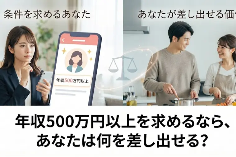 年収500万円以上を求めるなら、あなたは何を差し出せる？