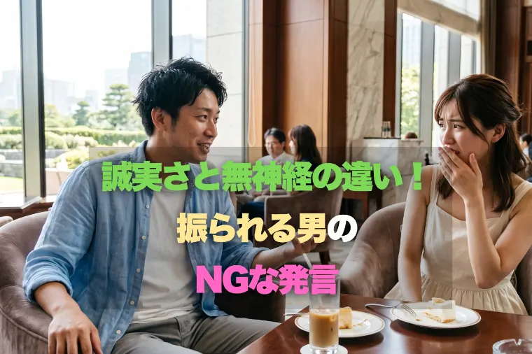 誠実さと無神経の違い！振られる男のNGな発言
