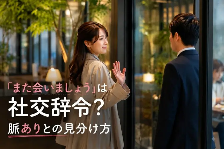 「また会いましょう」は社交辞令？脈ありとの見分け方