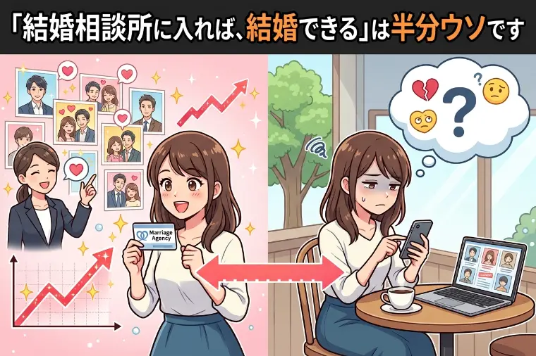 「結婚相談所に入れば、結婚できる」は半分ウソです！