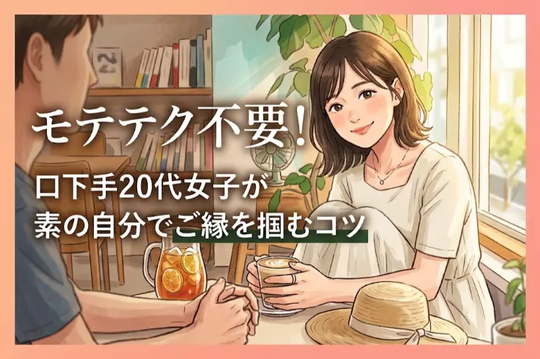 モテテク不要！口下手20代女子が素の自分でご縁を掴むコツ