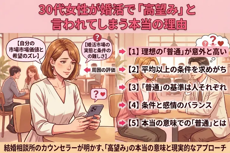 30代女性が婚活で「高望み」と言われてしまう本当の理由