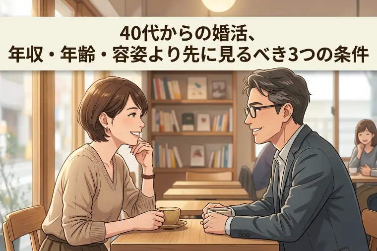 40代からの婚活、年収・年齢・容姿より先に見るべき3つ…