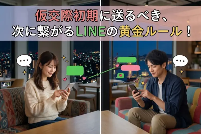 仮交際初期に送るべき、次に繋がるLINEの黄金ルール！