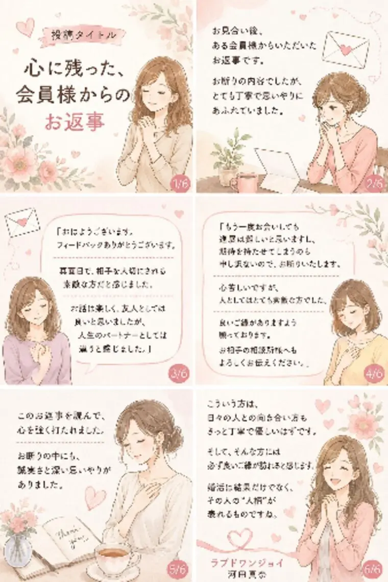 💍 なぜ、なかなか交際につながらないのか？