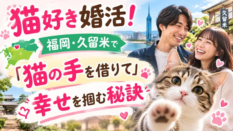 猫好き婚活！福岡・久留米「猫の手を借りて」幸せを掴む秘訣