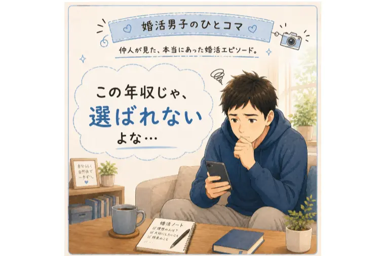 年収に自信がない30代婚活男性へ