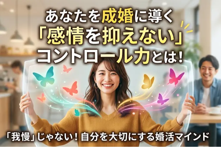 あなたを成婚に導く「感情を抑えない」コントロール力とは！