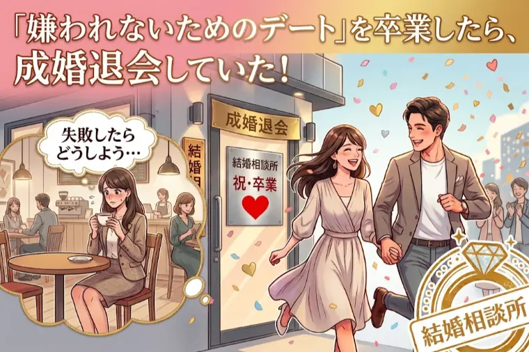 「嫌われないためのデート」を卒業したら成婚退会していた！