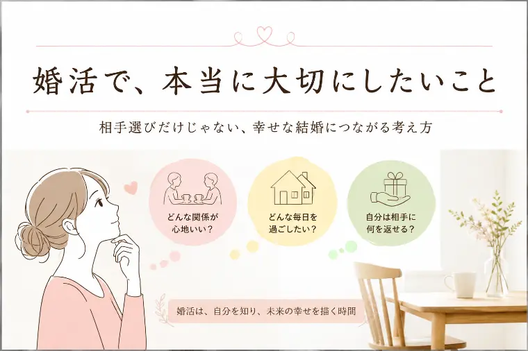 婚活で、本当に大切にしたいこと