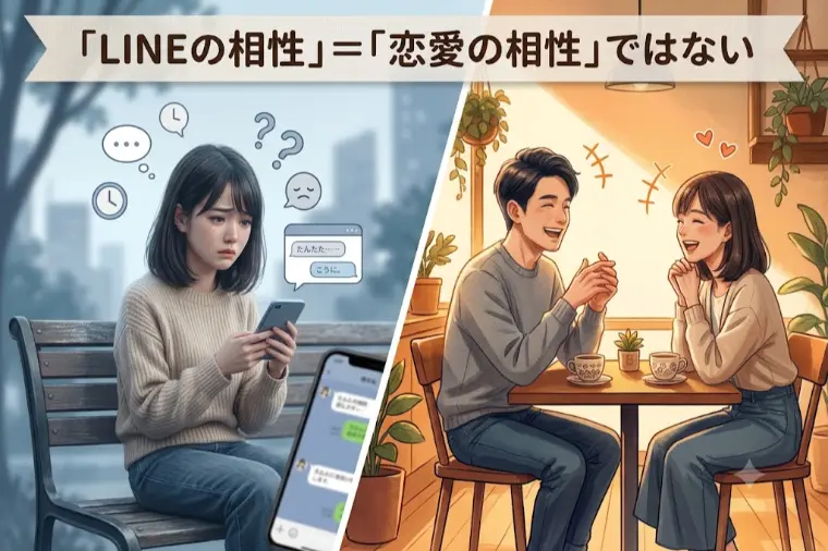 LINEの相性＝恋愛の相性ではない