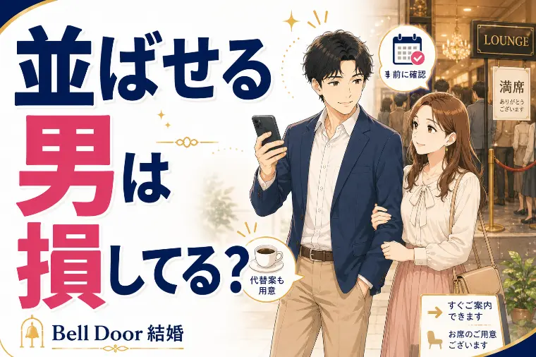 【お見合い席問題】満席ラウンジで「並ばせる男」
