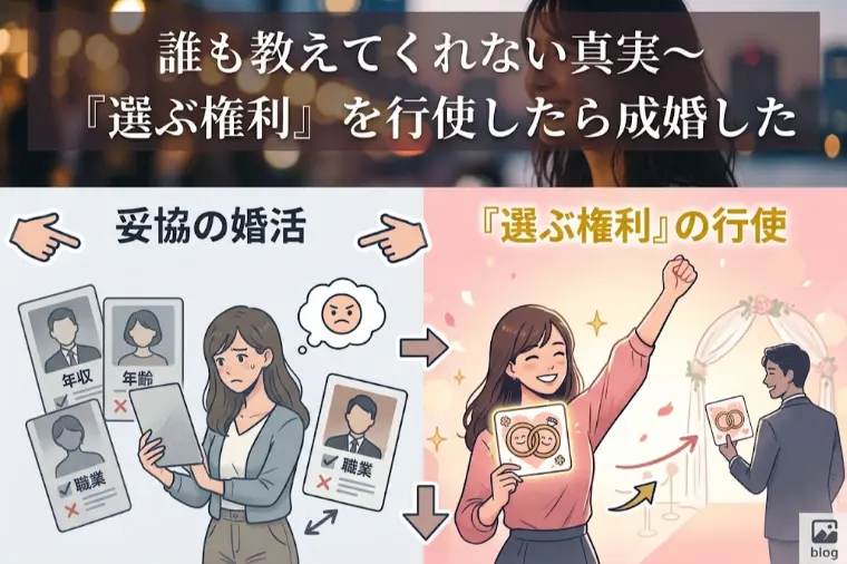 誰も教えてくれない真実～『選ぶ権利』を行使したら成婚した