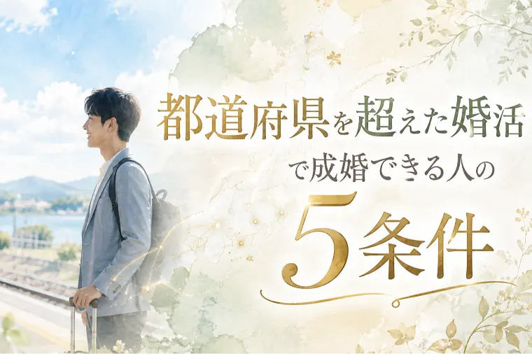 都道府県を超えた婚活で成婚できる人の5条件