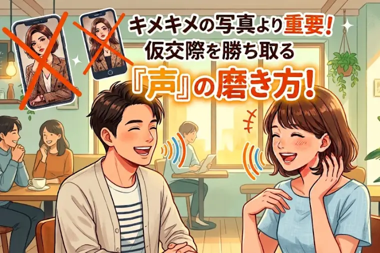 キメキメの写真より重要！仮交際を勝ち取る『声』の磨き方！