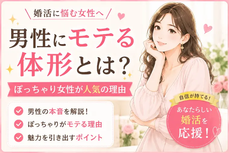 男性にモテる体形とは？ぽっちゃり女性が人気の理由