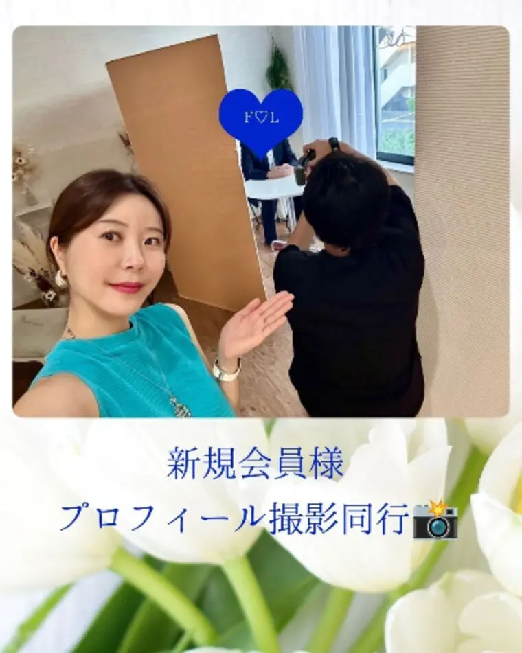 新規会員様のプロフィール撮影に同行しました♡