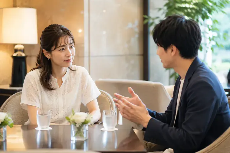 婚活サポート スマイルリンク「お見合いが一問一答になる人へ」- 2