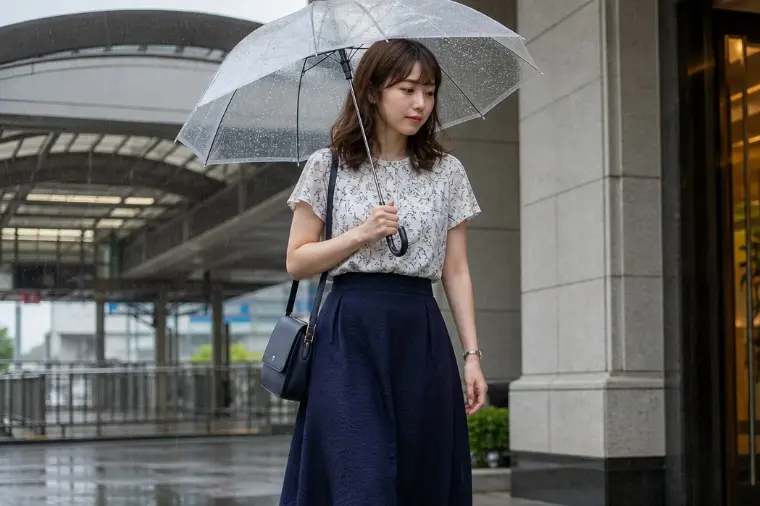 雨の日のお見合い、服装と到着後の整え方