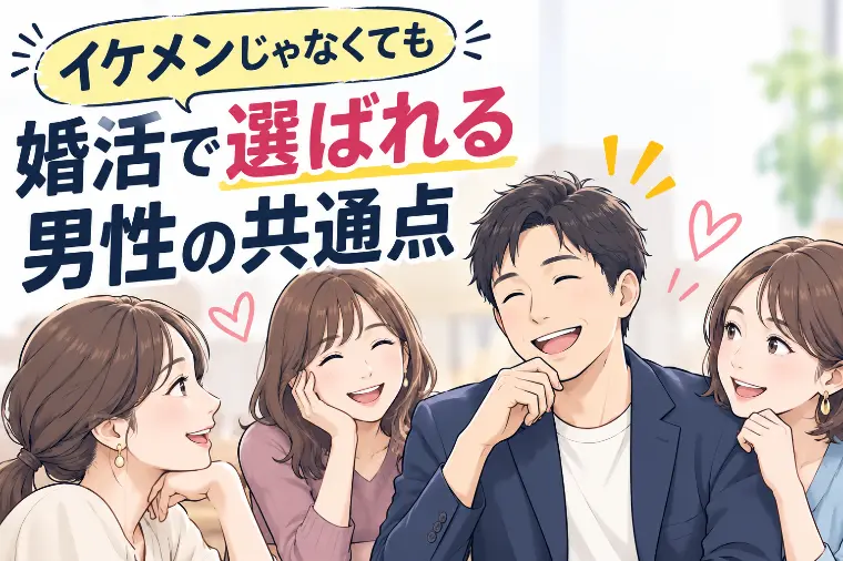 イケメンじゃなくても婚活で選ばれる男性の共通点