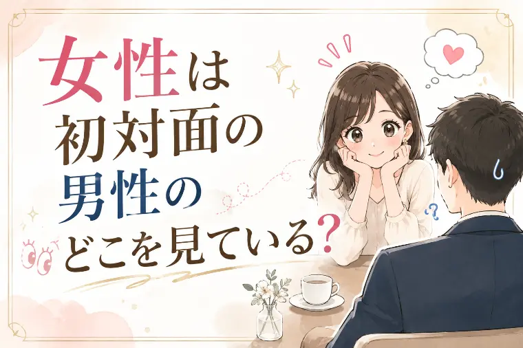 女性は初対面の男性のどこを見ている？