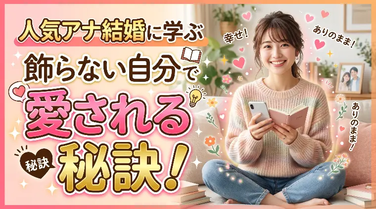 人気アナ結婚に学ぶ飾らない自分で愛される秘訣