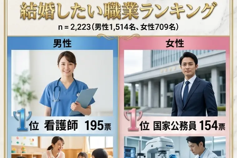 結婚したい職業ランキング🏆