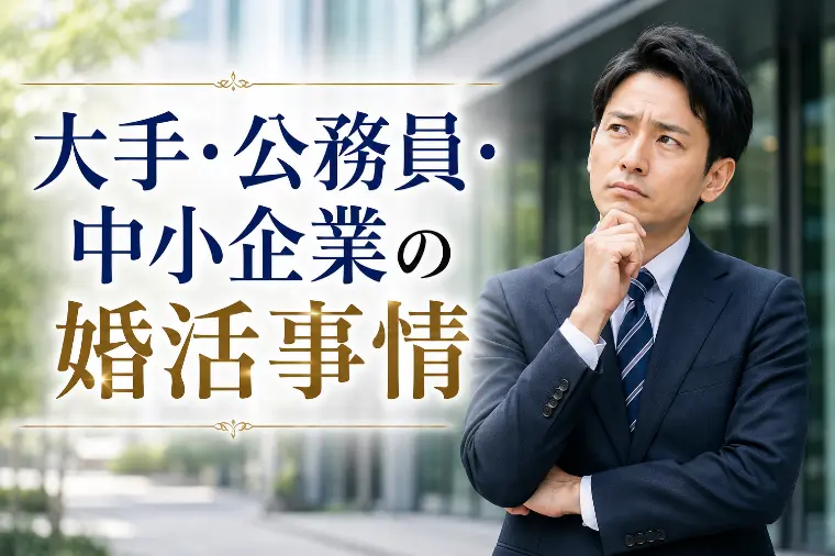 大手・公務員・中小企業の婚活事情