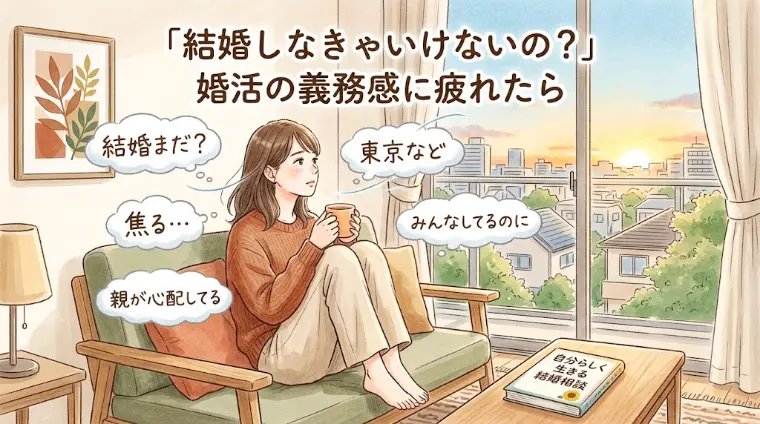 「結婚しなきゃいけないの？」婚活の義務感に疲れたら