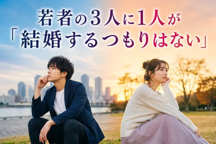 「結婚するつもりはない」若者が3人に1人