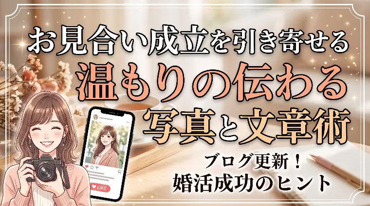 お見合い成立を引き寄せる温もりの伝わる写真と文章術
