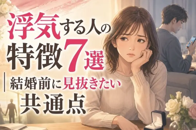 浮気する人の特徴7選｜結婚前に見抜きたい共通点