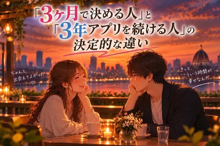 3ヶ月で決める人と3年アプリを続ける人の決定的な違い