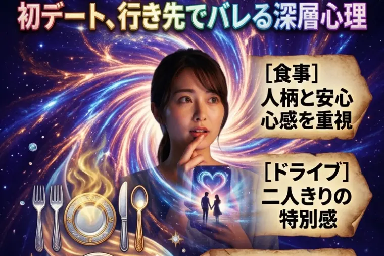 初デートの場所でその人の深層心理がわかる！