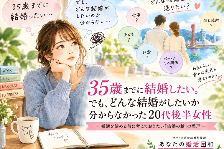 35歳までに結婚したい。20代後半女性の婚活相談