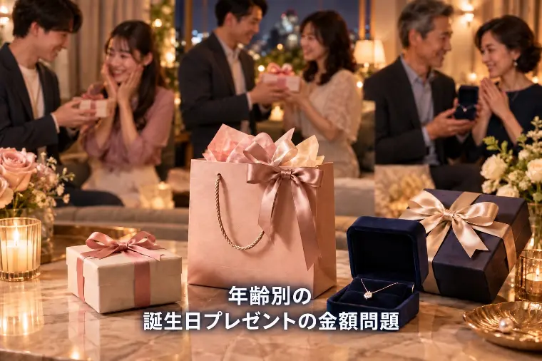 年齢別の 誕生日プレゼントの金額問題  