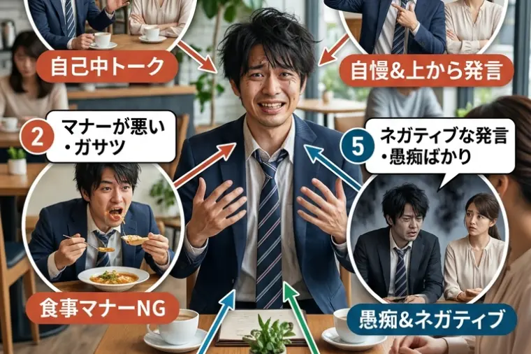 【お見合い】モテない男がやっちゃう6選