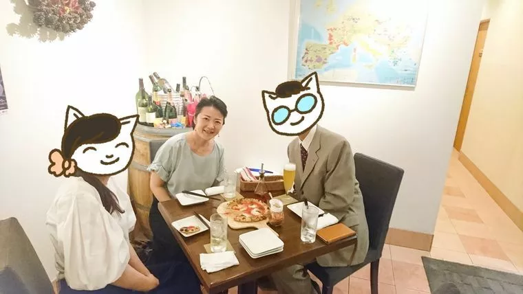 自社会員さん同士のイタリアンピザお食事会