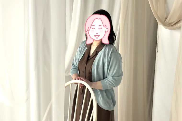 40代前半の女性会員様とプロフィール写真撮影