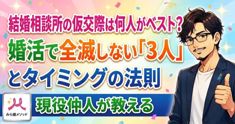 婚活の仮交際は何人がベスト?全滅しない「3人の法則」