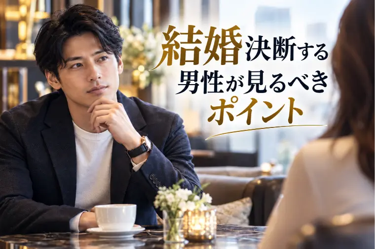 結婚を決断する男性が見るべきポイント