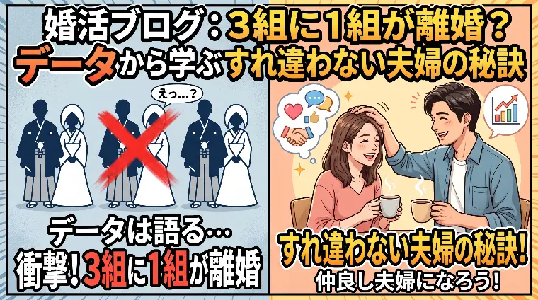 ３組に１組が離婚？データから学ぶすれ違わない夫婦の秘訣