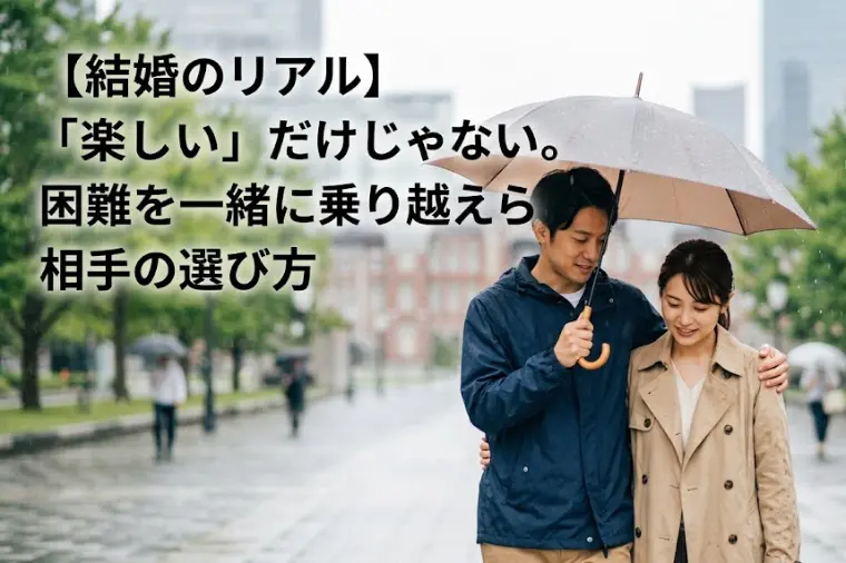 【結婚のリアル】困難を一緒に乗り越えられる相手の選び方