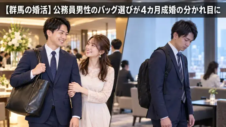 結婚相談所プロマリエ「【群馬・公務員】リュックか、トートか。運命の分かれ道」- 2